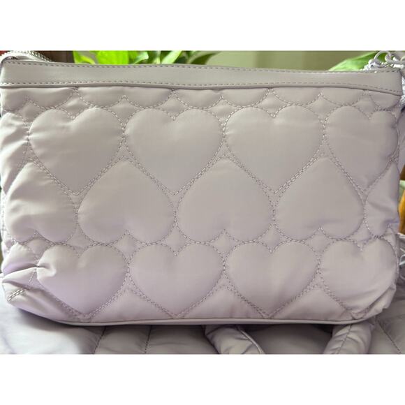 Betsey Johnson Quilted Heart Travel Tote Set - Picture 6 of 13